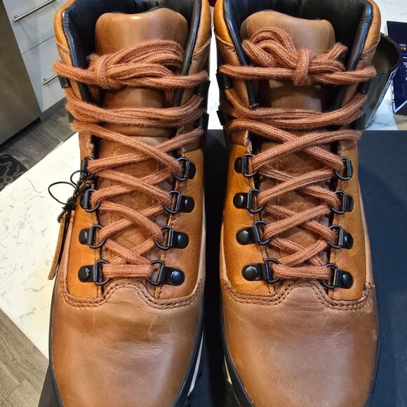 TIMBERLAND Euro Hiker Rust / Black Mid GORE-TEX Waterproof Boot MENS 9 Trail NEW - Picture 5 of 16